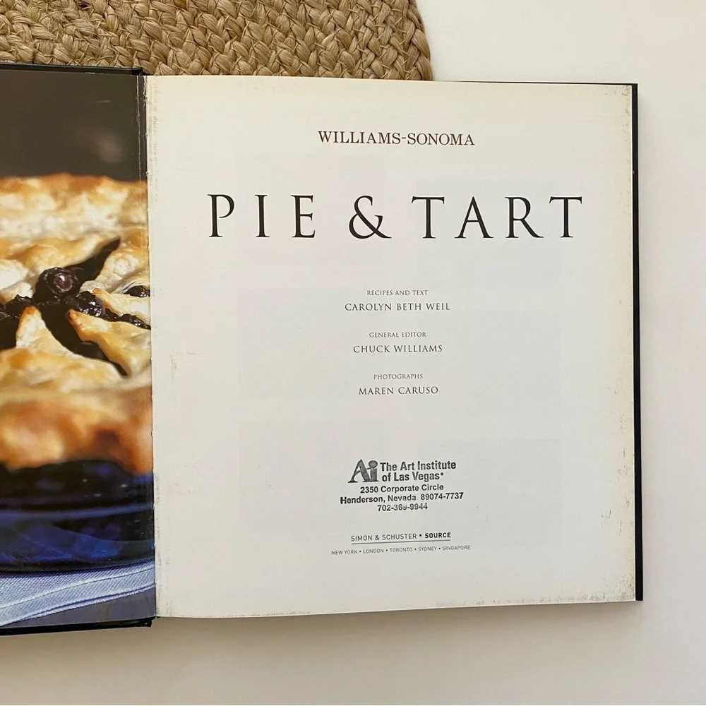 WILLIAMS-SONOMA Pie & Tart Cookbook